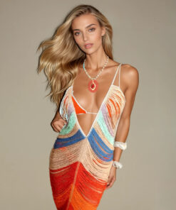 Alternative view of Vestido em Crochet COLLORS