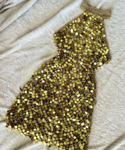 Alternative view of Vestido em Crochet Gold