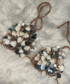 Alternative view of Cropped em Crochet Ocean