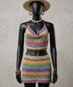 Alternative view of Saia em Crochet Colors