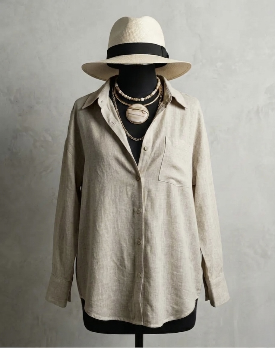 Camisa em Linho Puro - Imagem 2