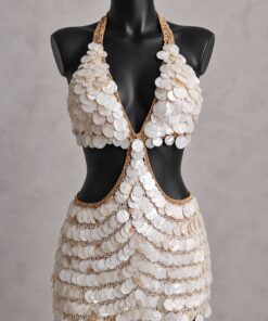 Alternative view of Vestido em Madrepérolas Maldivas