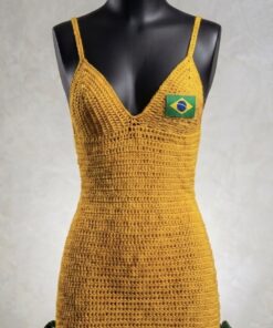 Alternative view of Vestido em Crochet Canarinho